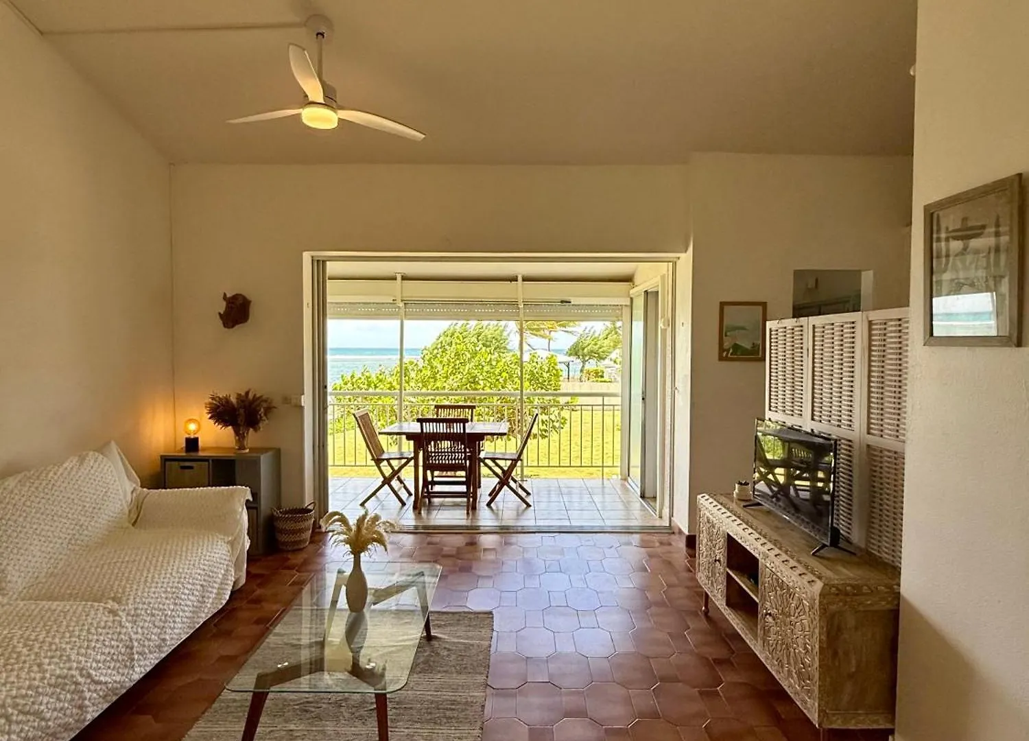 Apartment T2 Vue Mer Avec Acces Direct Lagon Et 5 Min Plage Sainte-Anne